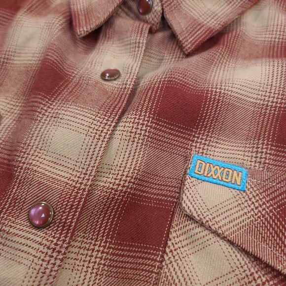 Dixxon Womens Pueblo Flannel Shirt Size 2X Red Plaid Pearl Snap Button Top - Picture 5 of 7